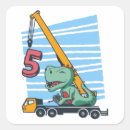 Search for 5th birthday stickers Excavator