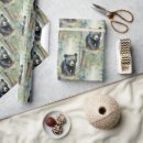 Search for black bear wrapping paper Blue