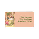 Search for hatter return address labels Tea party
