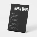 Search for open bar wedding signs Minimalist