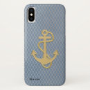 Search for gold anchor iphone cases Blue