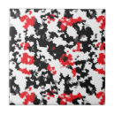 Search for red and black tiles Abstract