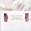 Search for dusty rose return address labels Elegant modern