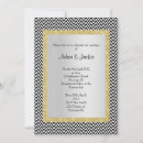 Recherche de chevron noir et blanc invitations Personnalisation