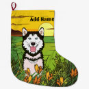 Search for siberian husky christmas stockings Pets