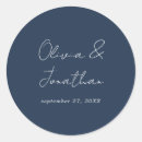 Search for navy blue wedding stickers Script