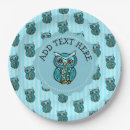Search for owl plates Boy baby shower