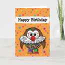 Recherche de clown anniversaire cartes Modèle