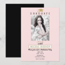Search for pink and gold graduation invitations College