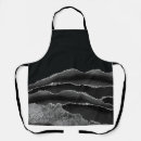 Search for black and silver aprons Glam