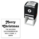 Search for merry christmas happy new year rubber stamps Return address