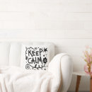Search for keep calm pillows Typography