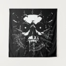Search for skull tapestries Black and white