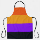 Search for black and orange aprons Stripes