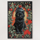 Search for black christmas puzzles Cat