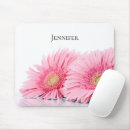 Recherche de gerbera rose tapis souris Marguerie