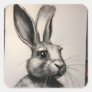 Search for vintage white rabbit stickers Happy easter