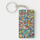 Search for like rectangular keychains Black