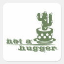 Search for funny cactus stickers Not a hugger