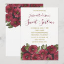 Search for red gold sweet 16 invitations Floral