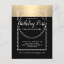Search for metallic gold invitations Party
