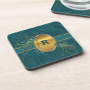 Search for peacock coasters Monogrammed