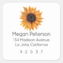 Search for sunflower return address return address labels Stylish