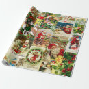 Search for vintage santa wrapping paper Ephemera
