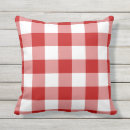 Search for red and white check pillows Summer