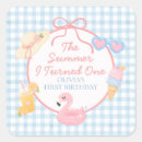 Search for turning one stickers Baby girl