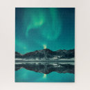 Search for aurora borealis puzzles Night