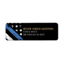Search for thin blue line return address labels Policeman