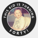 Search for napkins stickers 40th birthday