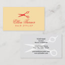 Search for hair cut business cards Scissors
