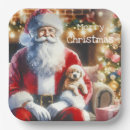 Search for vintage christmas paper plates Santa
