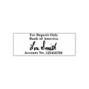 Search for deposit rubber stamps Check
