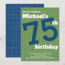 Search for mens 75th birthday invitations Seventy five