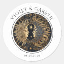 Search for gold wedding stickers Mystical