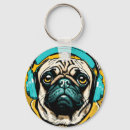 Search for headphones keychains Pug
