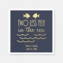 Search for fish napkins In the sea