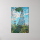 Search for parasol canvas prints Claude monet