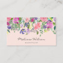 Recherche de fleur violette cartes visite Aquarelle florale