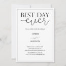 Search for best day ever wedding invitations Minimalist
