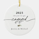Search for couple first ornaments Engagement keepsake