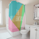 Search for pink and turquoise shower curtains Modern