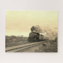 Search for steam locomotives puzzles Vintage