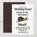 Search for snail birthday invitations Nature