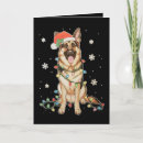 Search for german shepherd christmas cards Santa