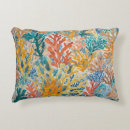 Search for teal and coral pillows Beach