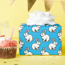 Search for blue and white rabbit wrapping paper Bunnies